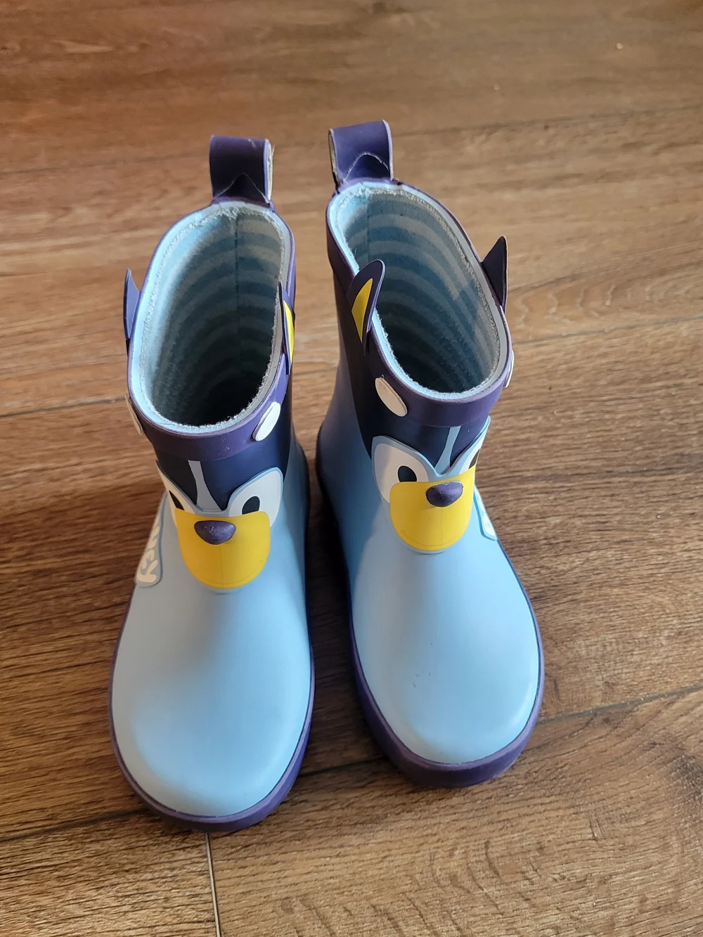 Kids Blue Character Rain Boots